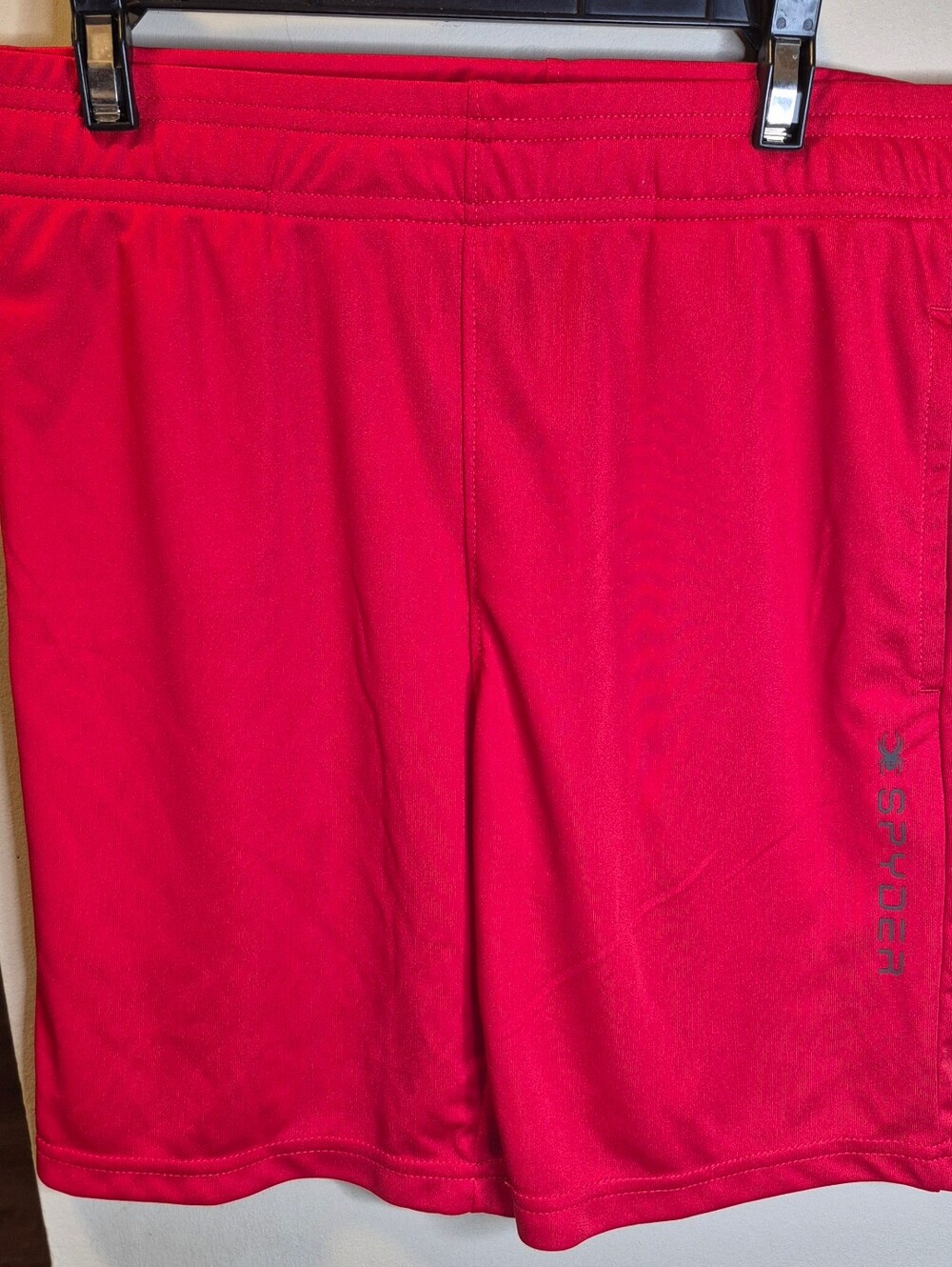 Spyder Red Athletic Cycling Shorts with Pocket